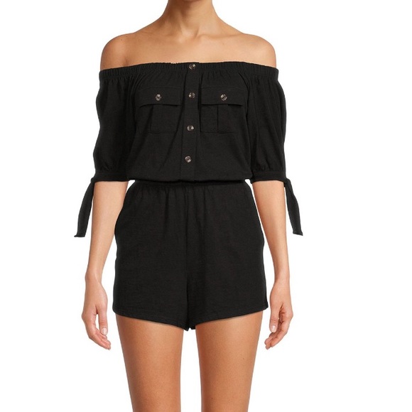 Pants - Off-the-Shoulder Romper for Juniors